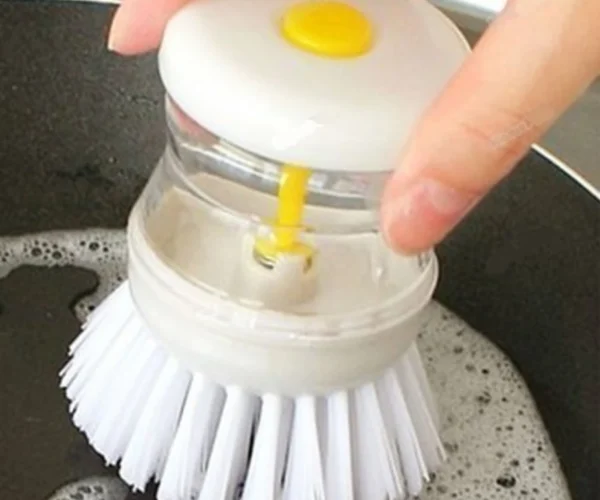 Shashivarnam SS_Cleaning Brush with Soap Dispenser for Kitchen, S