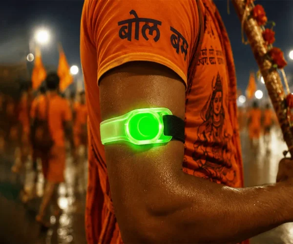 Safety LED Arm Band for Kanwar Yatra